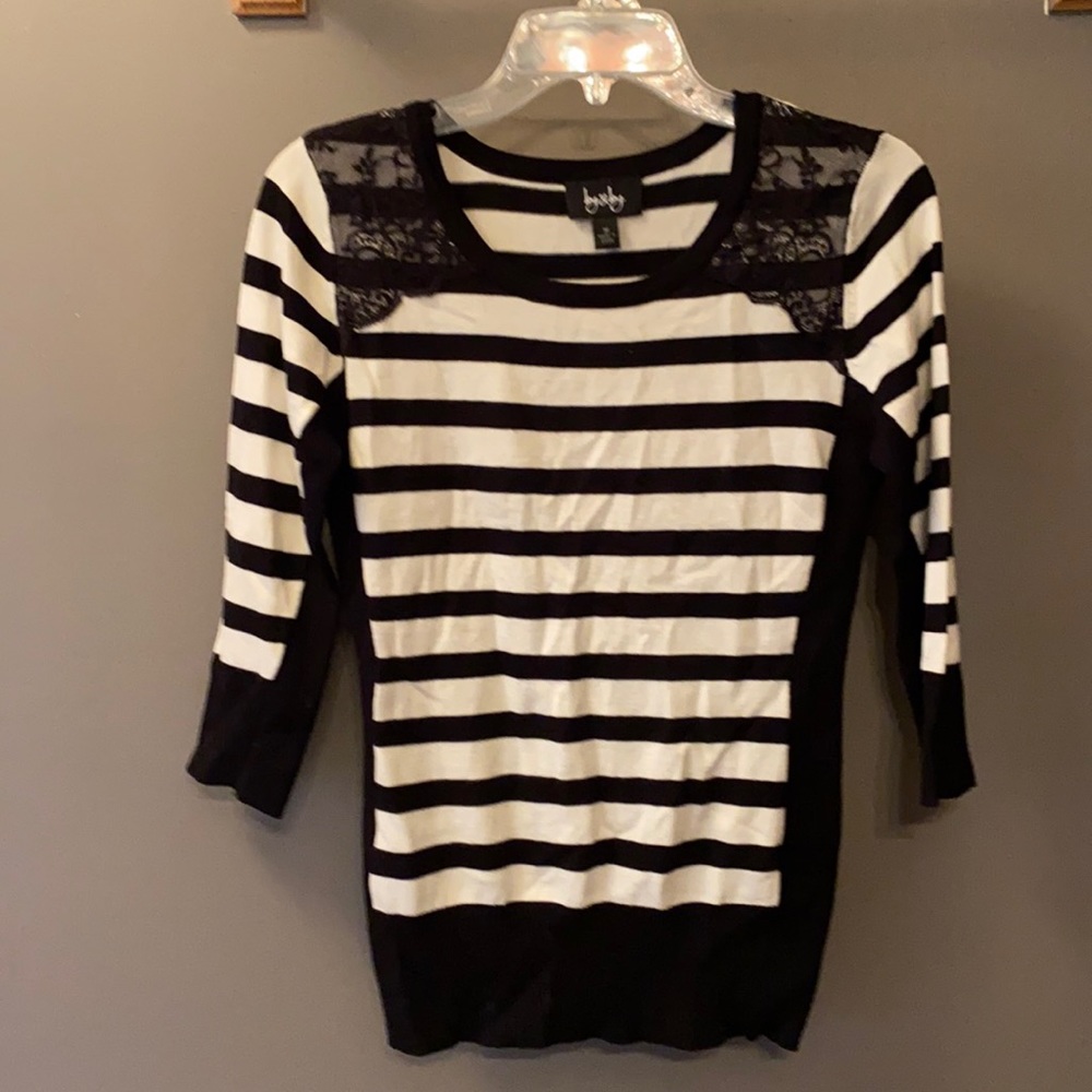 3/4th Sleeve Striped Sweater